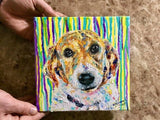 F&S Gift Store Dog painting customized Pet oil portrait from photo Dog portrait to order Animal painting Painting gift for mom Your dog painting on canvas