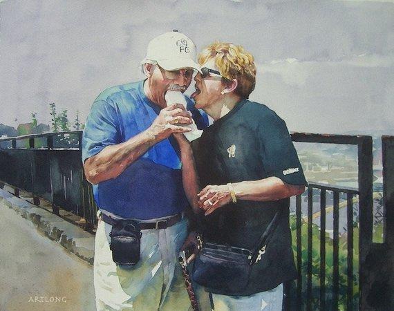 Personalized Oil Painting From Photos, handcraft art on Canvas-Show Case ALO101619-36