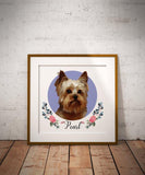 F&S Gift Store Custom Dog Portrait From Photo Pet Painting Dog Art Dog Lover Gift Digital Art Oil Painting Art Print + St Patricks Day Style FREE