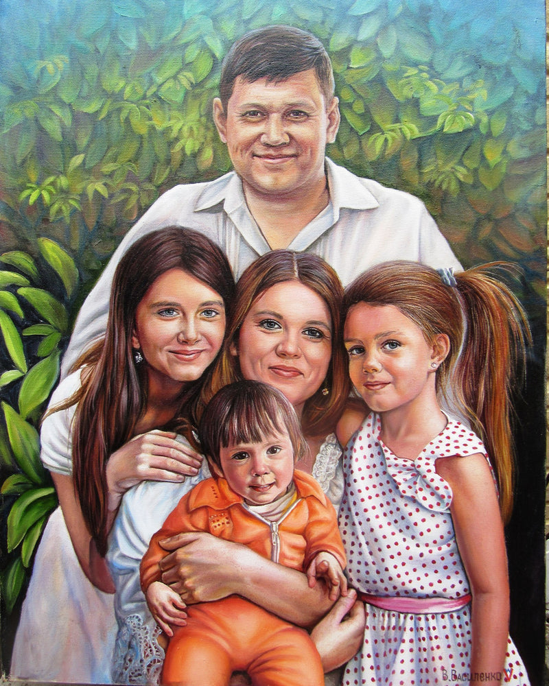 Personalized Oil Painting From Photos, handcraft art on Canvas-Show Case DBC101769-24