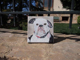 F&S Gift Store Custom dog portrait, Bulldog painting, Unique gift, Custom portrait, From photo painting, Original art, Birthday gift