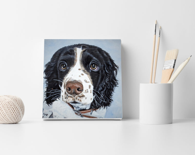 F&S Gift Store Dog painting from photo, Custom portrait, Oil painting on canvas, Custom pet portrait, Unique gift, Personalized painting