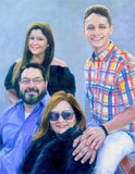 F&S Gift Store Custom Family Portrait Oil Painting on Canvas (from photo)