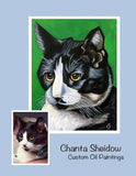 F&S Gift Store Custom Pet Paintings, Custom Pet Portraits, Custom Pet Oil Painting on Canvas, Custom Pet Memorial Gift, Pet Loss Gift,Pet Sympathy Gift
