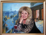 F&S Gift Store Oil family portrait from photo Custom oil painting Wedding portrait Custom art Personalized portrait