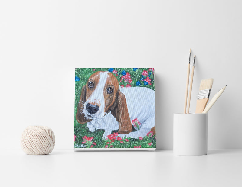 F&S Gift Store Dog Custom portrait Commission painting of dog portrait from photo Oil colors Oil painting Animal art Cat painting Pet lover