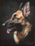F&S Gift Store Painting â€?custom pet portrait from photos of your pet animal â€?Skyzune ART, artist