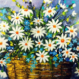 F&S Gift Store Basket of flowers Original Oil Painting , Modern Art , Wall Art , Pop Art , Photorealism , Impressionism , Funk Art , Art Movement