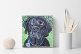 F&S Gift Store Custom pet portrait, Pet Portrait, Gift for Mom, Custom dog portrait, pet memorial, personalized painting, hand painting, Pet artwork