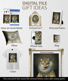 F&S Gift Store Anne Boleyn, Custom Pet Portraits, Dog or Cat Portrait, Digital personalized portrait painting, using your Pet's Photo