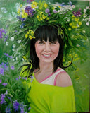 F&S Gift Store Original art Oil portrait painting Family portrait Custom drawing from photo Commission portrait