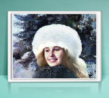 Personalized Oil Painting From Photos, handcraft art on Canvas-Show Case BKD102381-72