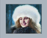 F&S Gift Store Portrait of a Girl, Winter, portrait from photo, oil style, digital portrait, realistic painting, painted portrait, custom oil painting