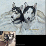 Personalized Oil Painting From Photos, handcraft art on Canvas-Show Case DIF101916-36