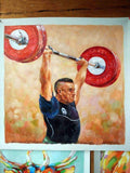 F&S Gift Store 100% hand painted commission portrait painting , paint from digital photos/images , custom portrait oil painting