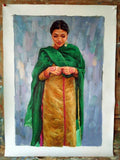 Personalized Oil Painting From Photos, handcraft art on Canvas-Show Case PMJIU100203-48