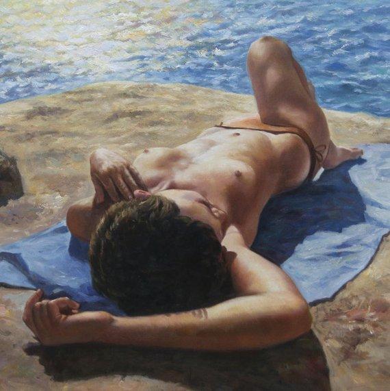 F&S Gift Store Custom Nude and Erotic Portrait Oil Paintings on Canvas (from photo)