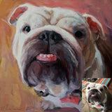 F&S Gift Store Pet oil painting, Dog oil portrait, Dog artwork , Custom oil painting, Pet memorial picture, Original Art