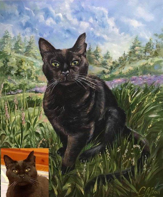 Personalized Oil Painting From Photos, handcraft art on Canvas-Show Case POJ100513-48