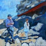 F&S Gift Store Original Custom Family Portrait from your own Photos. Oil Painting on Canvas. Commissioned Art.