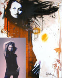 F&S Gift Store Custom painting, portrait from photo, custom oil portrait,grunge style, modern portrait, fashion painting, acrylic painting, FREE SHIPPING!