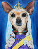F&S Gift Store Pet Portrait Custom, Chihuahua, Custom Pet Portrait, royal pet portrait, painting from photo, custom dog painting, custom pet painting