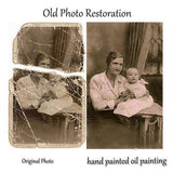 Personalized Oil Painting From Photos, handcraft art on Canvas-Show Case NPG102334-20