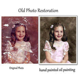 F&S Gift Store Photo restoration by handmade oil painting Custom portrait people portrait