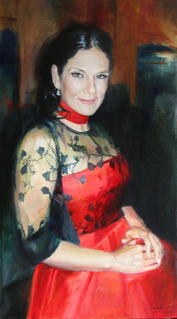 F&S Gift Store Oil painting portrait, Oil portrait, Commission art, Personalize portrait, Personalize painting, Female portrait, Portrait commission