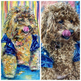 Personalized Oil Painting From Photos, handcraft art on Canvas-Show Case KPM102388-20