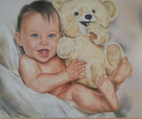 F&S Gift Store Custom Portrait Kid Painting Personalized painting art from photo Gift Handmade Drawing / Painting