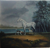 F&S Gift Store Horse oil handmade, Oil Portrait,Horse painting, , animal portrait, handmade,custom, pet painting, fine art