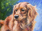 F&S Gift Store Custom dog painting on canvas custom dog portrait oil painting custom pet portrait painting dog svetlanamatevosjan personalized portrait art