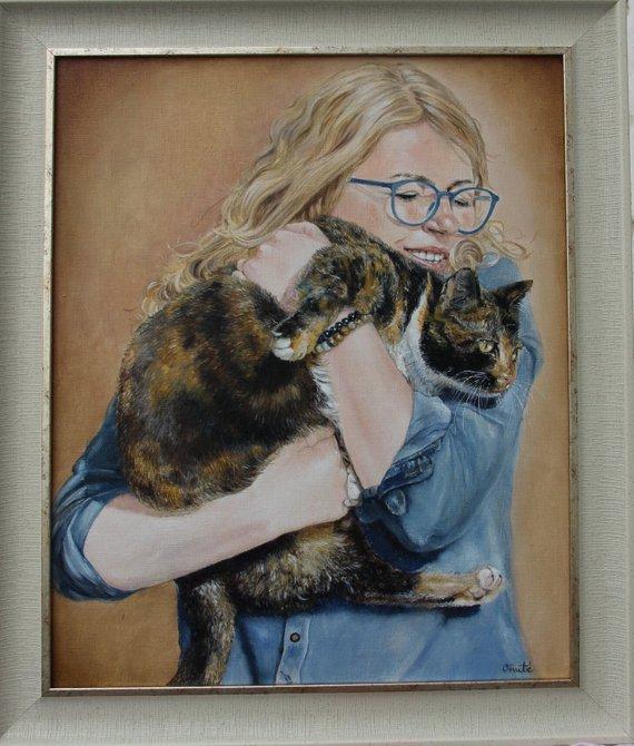 Personalized Oil Painting From Photos, handcraft art on Canvas-Show Case QLE102052-24