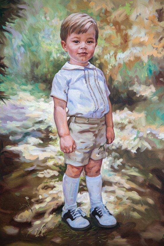 Personalized Oil Painting From Photos, handcraft art on Canvas-Show Case JFI100932-48