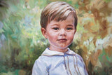 F&S Gift Store Custom Oil portrait, Portrait painting of a child, Children paintings, Oil portrait, Children portraits, Oil on canvas