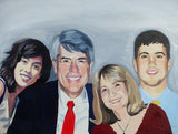 F&S Gift Store Oil Portrait Painting Commission from Photo on Organic Cotton Canvas