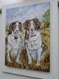 F&S Gift Store Personalized portrait oil painting custom pet portrait painting dog mom Custom pet painting Commission portrait Pet memorial dog lover gift