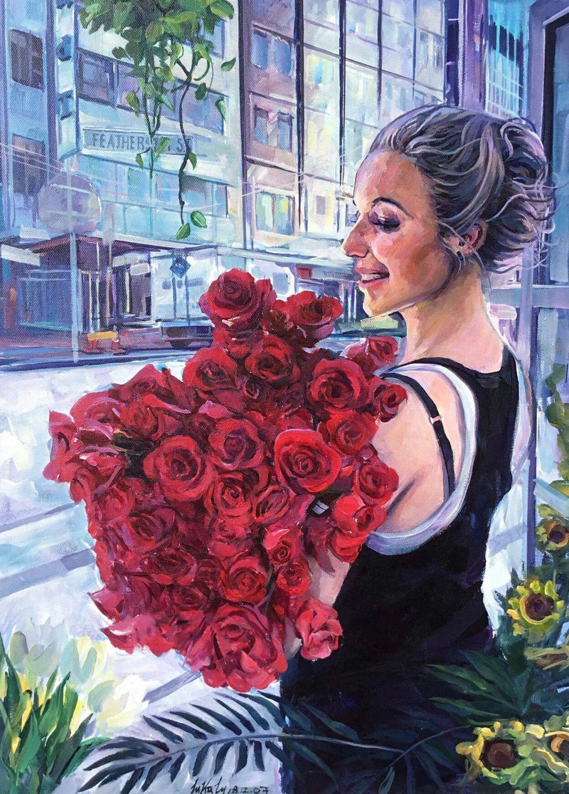 Personalized Oil Painting From Photos, handcraft art on Canvas-Show Case OTI100998-36