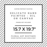 F&S Gift Store Custom portrait painting in oil, portrait painting, oil painting, oil on canvas, oil portrait, gift idea, anniversary gift, portrait gift