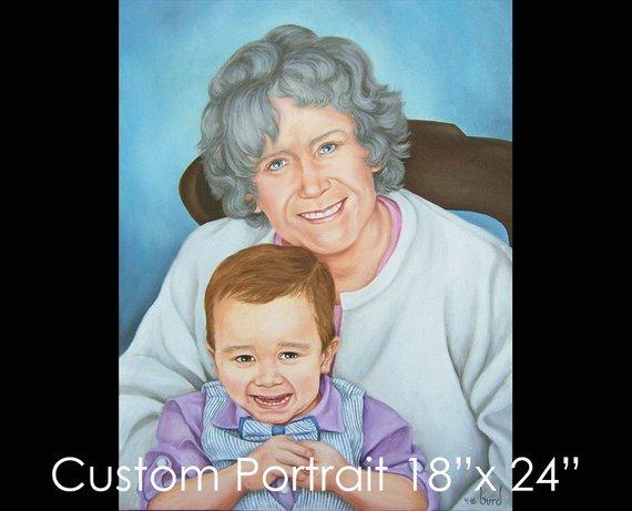 F&S Gift Store 18"x24" Custom Portrait - Oil on Canvas by Maria Burd
