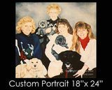 Personalized Oil Painting From Photos, handcraft art on Canvas-Show Case MOO100233-20