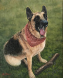 F&S Gift Store Custom Pet Portrait, Oil Painting