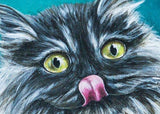 F&S Gift Store CUSTOM CAT PAINTING Portrait from Photo on Canvas, Pets on Canvas, Birthday Gift ideas, gift ideas, Acrylic or Oil Painting (Gallery Wrap)