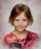 F&S Gift Store Children's Portrait, Oil Style, portrait from photo , Digital Painting, custom oil painting, realistic portrait, portrait for a house, baby