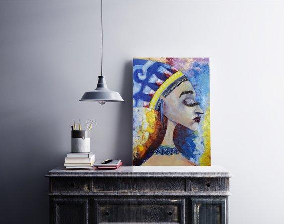 F&S Gift Store Modern Art Custom Portraits. Original Paintings on Canvas Painting. Textured Abstract Paintings. Personalized Gift. Portraits Paintings