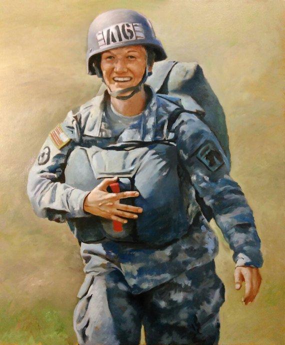 F&S Gift Store Portrait from photo, Custom portrait, Veterans gift, Fathers day gift, Gift for dad, Portrait commission, Custom canvas painting