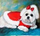 F&S Gift Store Oil painting, Doddy portrait, original painting, animal painting ,pet portrait, oil on canvas, handmade, custom dog portrait, pet painting