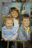 F&S Gift Store Custom oil portrait, Oil painting portrait, Custom child painting, Commission oil painting, Kids oil painting, Order portrait on canvas