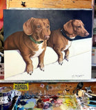 Personalized Oil Painting From Photos, handcraft art on Canvas-Show Case STA100217-12